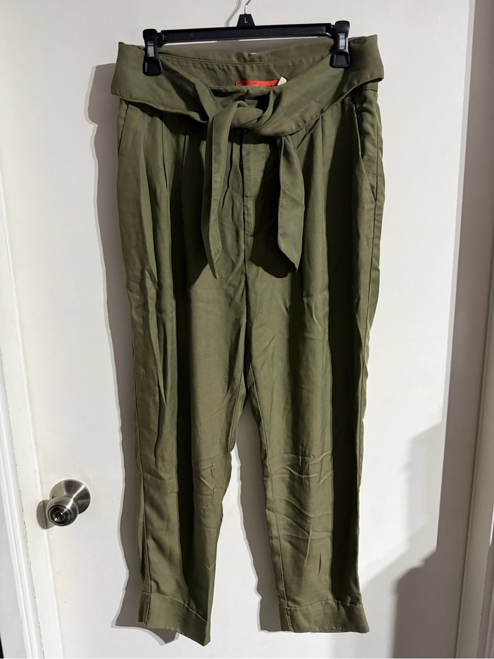 EUC Women’s Anthropologie Cartonnier Green Trousers Ankle Size 6